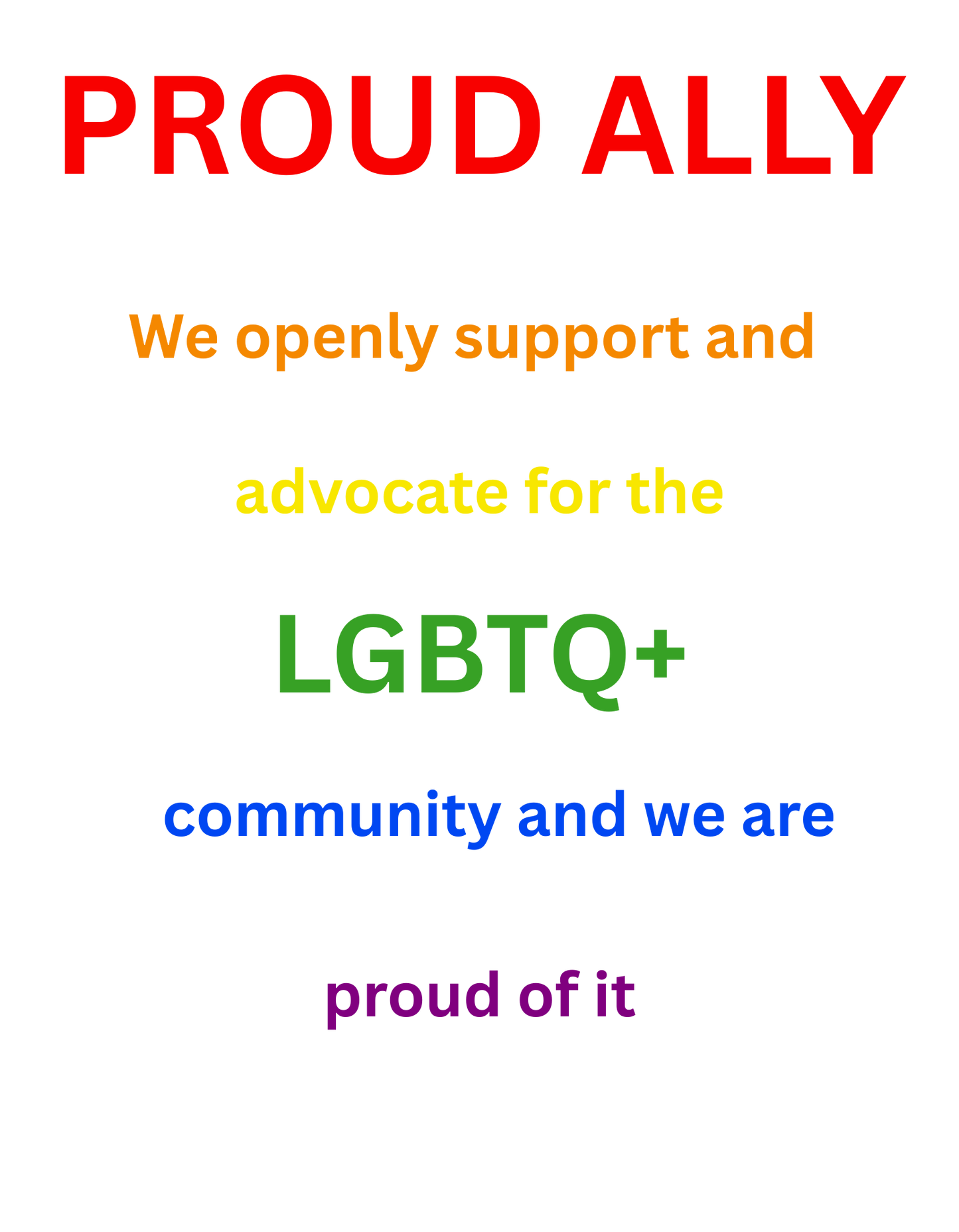 Proud ally
