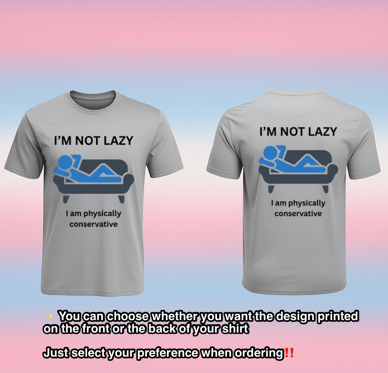 I'm not lazy